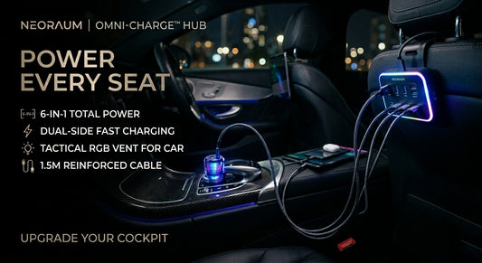 Omni-Charge™ 6-in-1 Hub (With 1.5m Rear Extension)